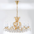 Candelabru modern cristal Aur 24k 12xE14/40W, Hirohito LU 2143/12 Gold Orion